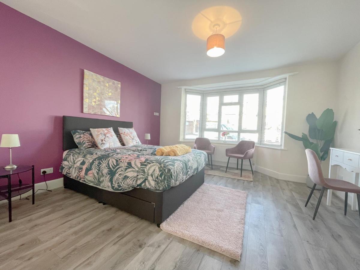 Large 3 Bedroom & 2 Bath - Ground Floor With Parking Bournemouth Exterior foto